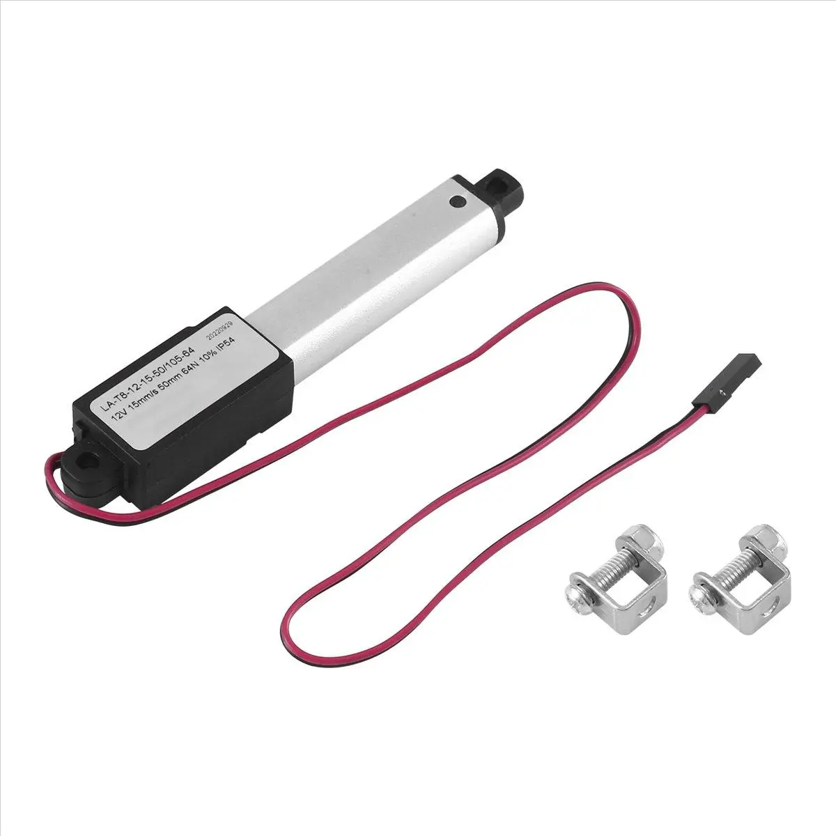Electric Mini Linear Actuator - 2inch Stroke, 64N/14.4Lb, Speed 0.6Inch/S Mini Waterproof Motion Actuator Small 12 V DC