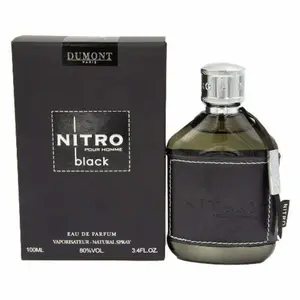 Dumont Nitro Black For Men 3.4 Oz Eau De Parfum Spray
