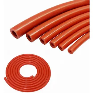 6PCS 5FT High Performance Automotive Silicone Vacuum Tubing Hose Line Kit 1/8 5/32 3/16 1/4 5/16 3/8 (Red)