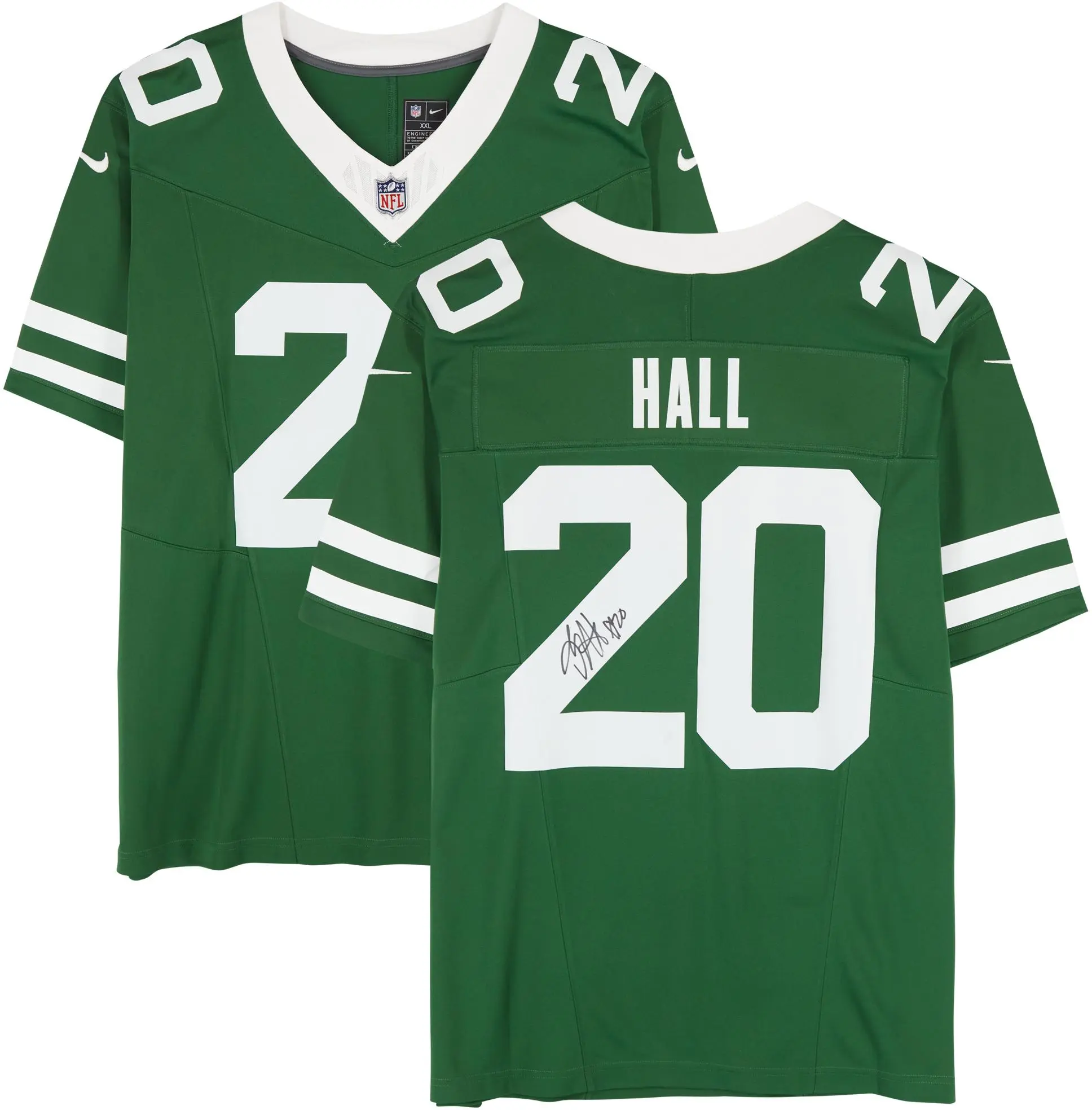Breece Hall New York Jets Autographed Nike 2024 Green Limited Jersey - Fanatics Authentic Certified