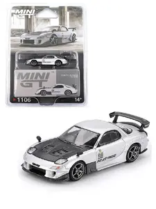 MINI GT MAZDA RX-7 RE-AMEMIYA METALLIC SILVER 1:64 SCALE DIECAST MODEL MGT01106-4J