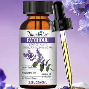 Patchouli Essential Oil 60ml – Emotional Balance, Relaxation, Skin Care, Antibacterial, Anti-Inflammatory, Deodorizing, Insect Repellent