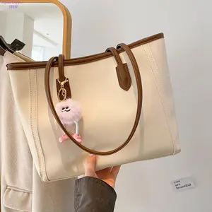 Women's 2026 New Summer Elegant Textured Tote - Korean-Style Versatile Underarm Shoulder Accessory, Premium-Feel Lightweight Durable Commute Option for Office, Travel (Fashion Accessories Bags)