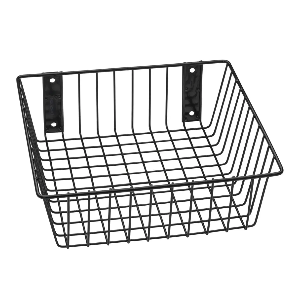 Black Universal Wire Storage Basket for Home Supplies & Outdoor Gear - 12x12x4 in.