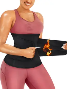 Women's Neoprene Sauna Waist Belt, Workout Waistband, Sauna Waist Trainer, 2-In-1 Compression Shapewear, Casual H-Type Design, All Seasons Wear, Moderate Fabric Thickness