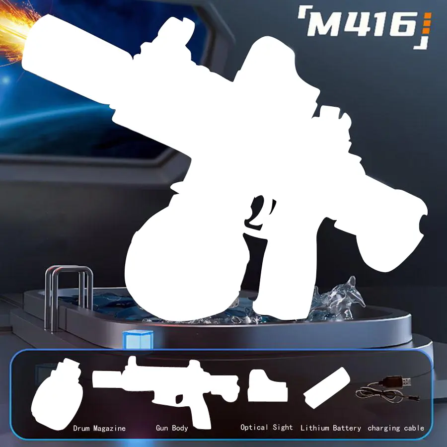 Random Color-M416 electric water gun