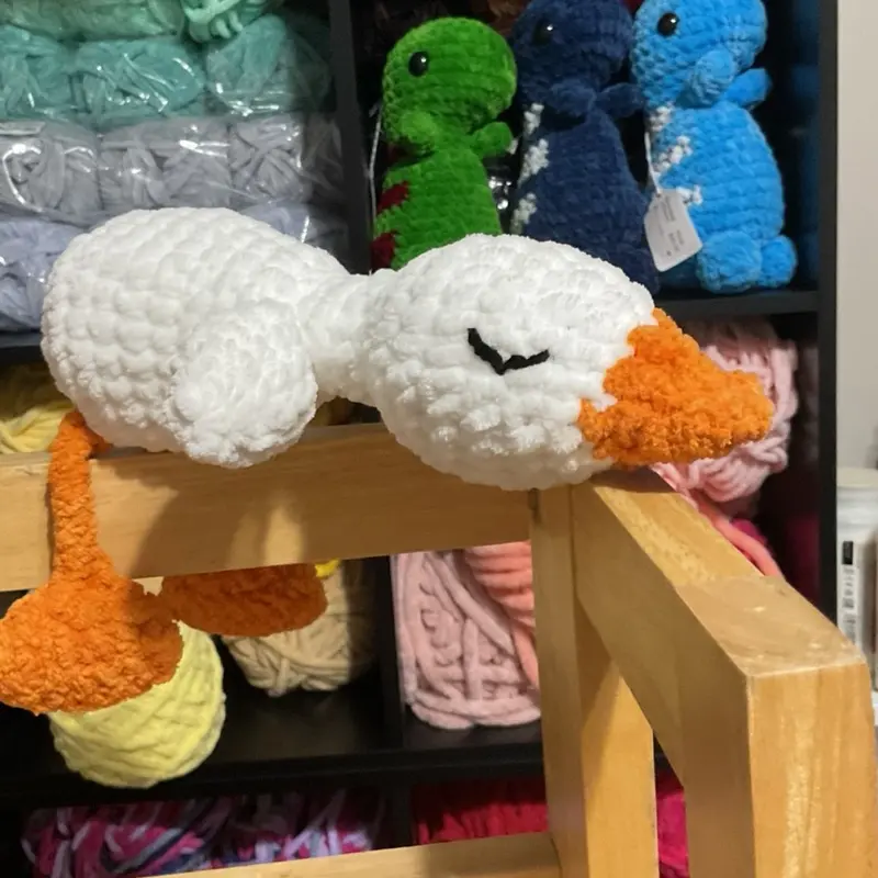 Crochet Sleepy Goose Knit Plush Toy, Crochet