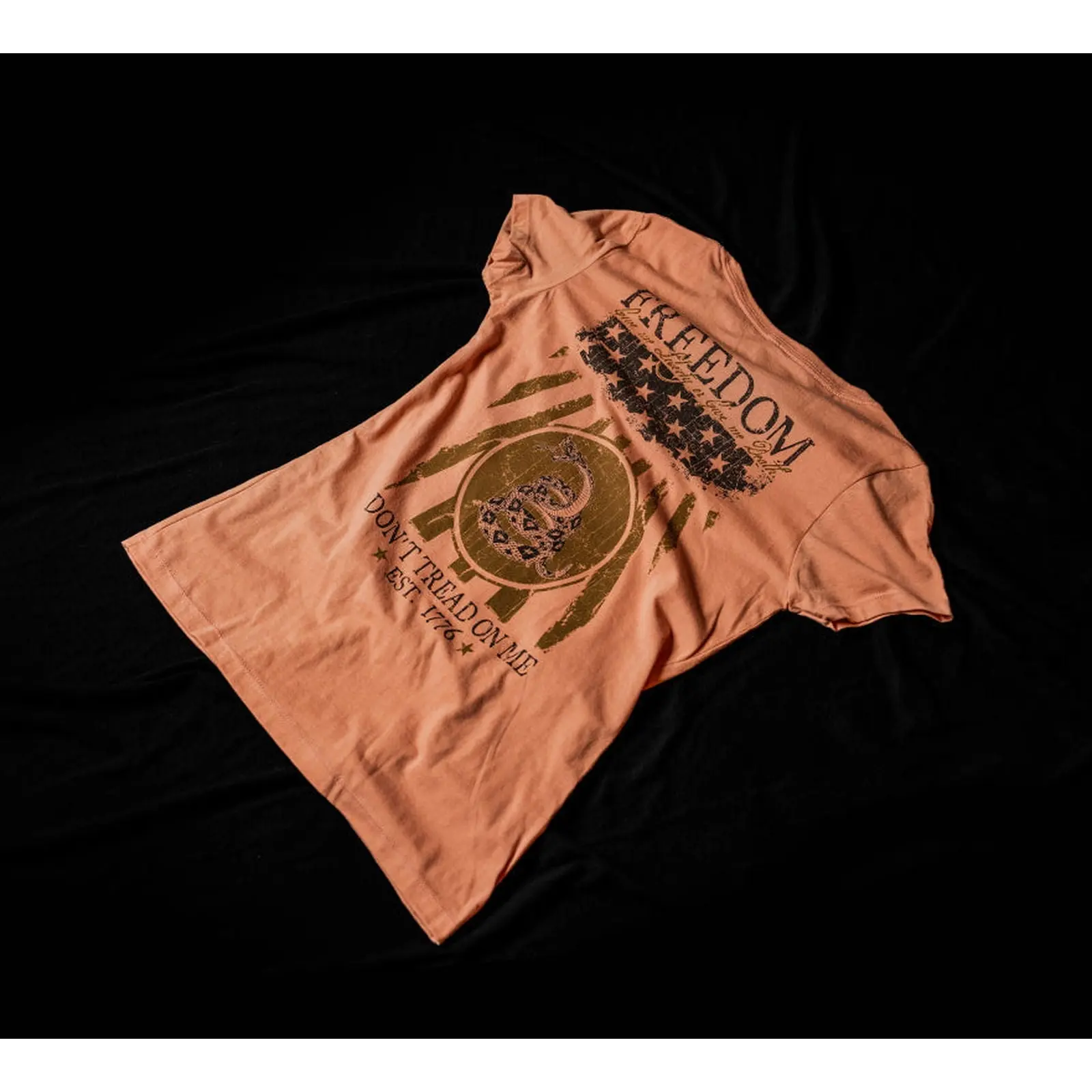Women's Mystery Pack T-Shirt with Original Patriotic Graphic Print, Casual Shortsleeve Round Neck Top, Supports US Veterans, Tops, Mystery Pack Women's T-Shirts, Clothes, Us Pride / Nation Pride, Tshirt, Charity Support