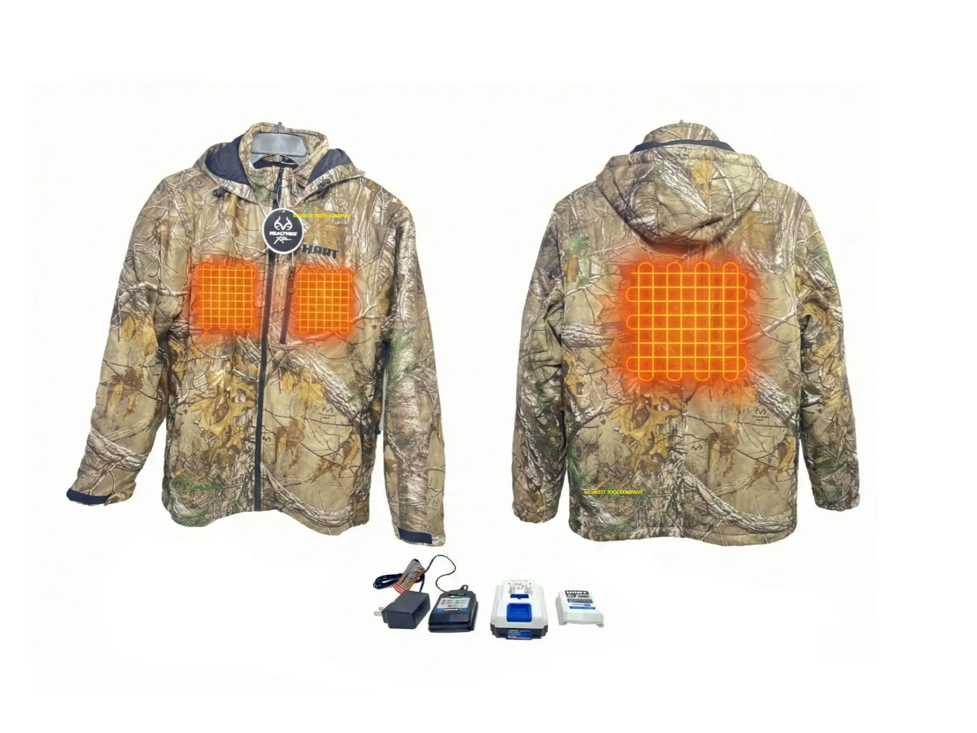 Hart 20 Volt Heated Jacket / Coat Kit Realtree Xtra Camo, Size: XXL