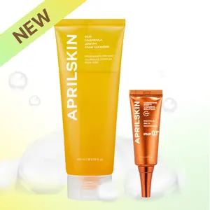 [APRILSKIN Official] Breakout Reset DuoㅣCalendula low PH Gel Cleanser & 3M Carrotene IPMP Clearing Solution |  Low pH, Deep Cleansing with BHAs For Sensitive Skin | Troubled Skin Care, Soothing & Calming Spot Cream | Korean Glass Glow Skincare