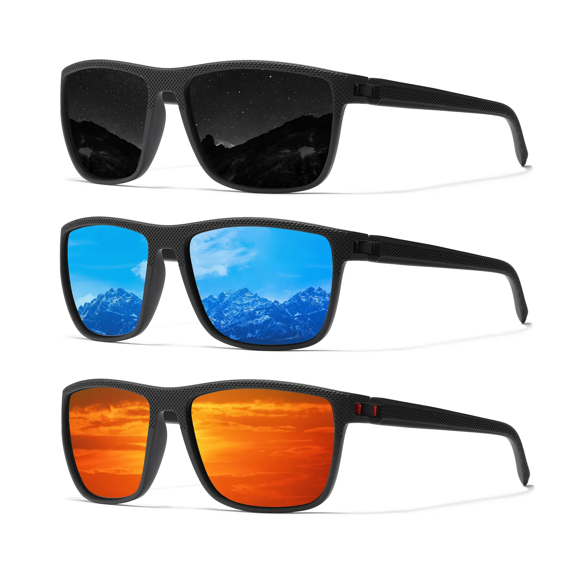Ninesun 3 pairs Lightweight Polarized Sports Sunglasses Men polarized classic vintage glasses HD lens Outdoor sports fishing bike golf fashion sunglasses UV400 protection SU-755, Sports Eyewear, Men's Accessories, Guys Gifts
