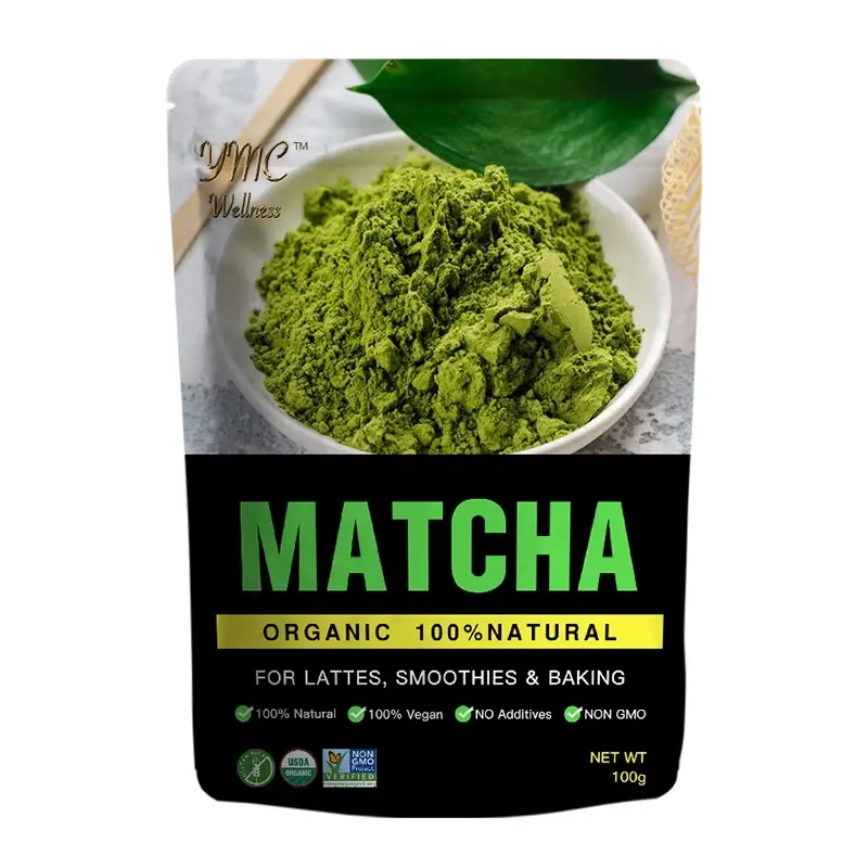 Organic Matcha Traditional Beverage Latte Nata