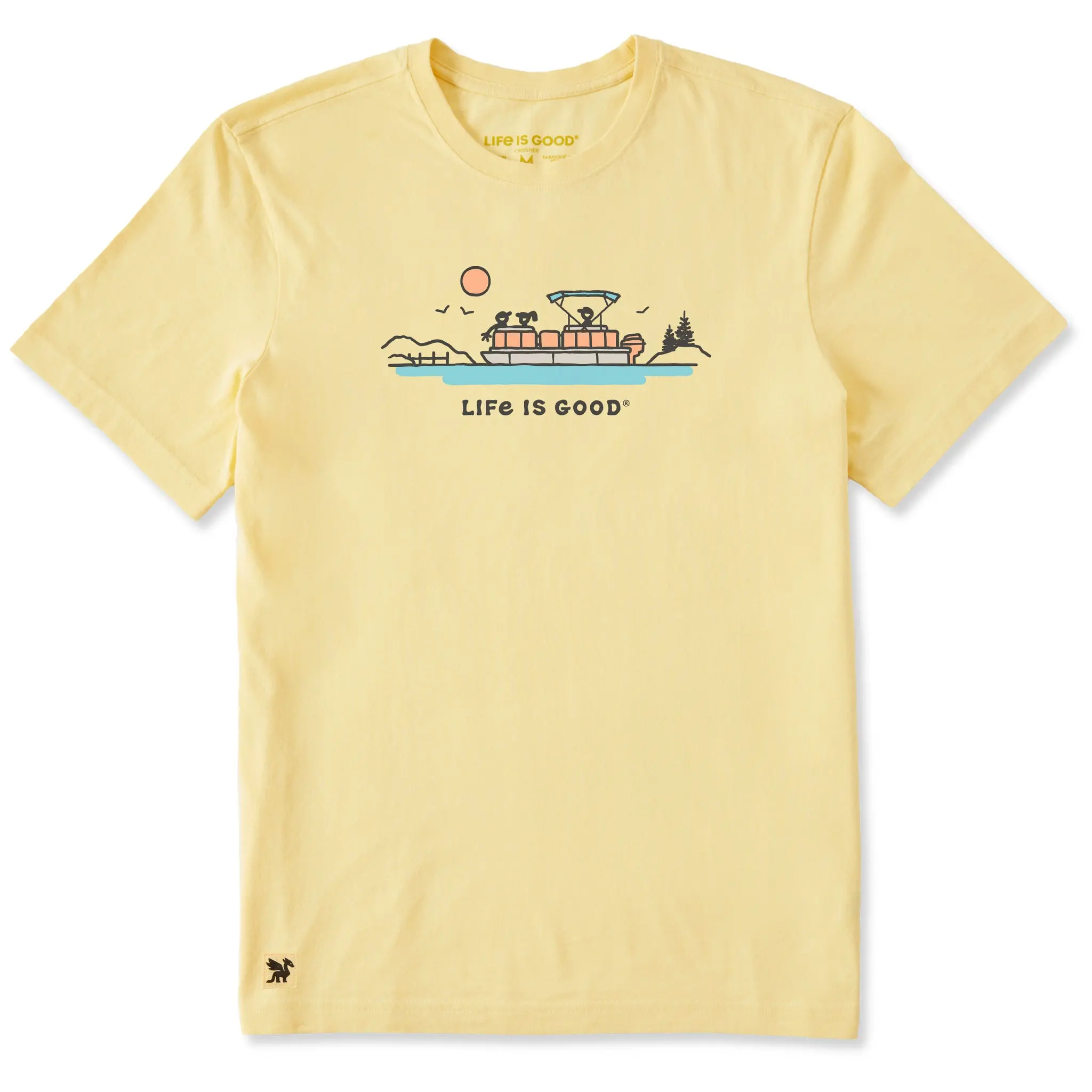 Men's Pontoon Boat Lake Vista Short Sleeve Crusher Tee