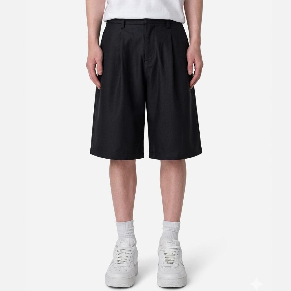 EVELLYHOOTD Men's Baggy Pleated Shorts Casual Summer Shorts Wide Leg Pleated Dress Shorts Loose Fit Streetwear Tailored Shorts EVELLYHOOTD Men's Baggy Pleated Shorts Casual Summer Shorts Wide Leg Pleated Dress Shorts Loose Fit Streetwear Tailored Shorts