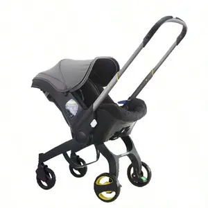 Lightweight 2-in-1 Travel Stroller - One-Click Fold, Large Capacity Storage Basket & Anti-Slip Wheels, Convertible Baby Buggy for Daily Use & Outings