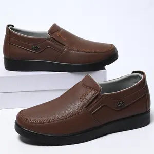 OFIREND Men's Business Casual Loafer Footwear, Lightweight Water-Resistant Synthetic Slip-On Flat Walking Shoes