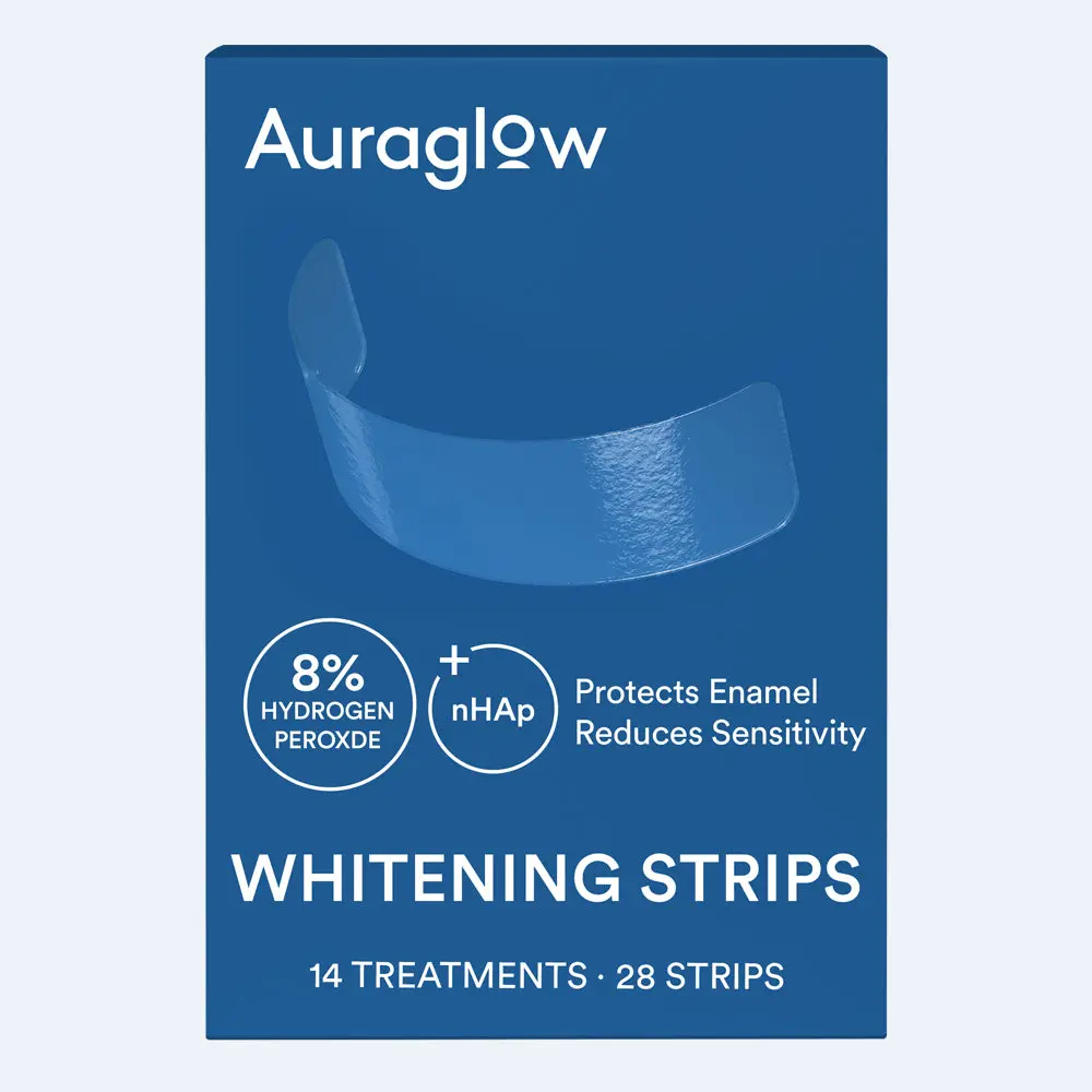 Auraglow 8% Teeth Whitening Strips Auraglow 8% Teeth Whitening Strips