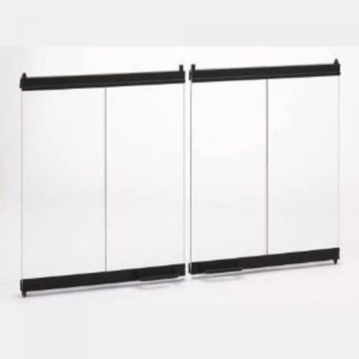 Majestic DM1036S 36 in. Original Bi-Fold Glass Doors & Trim, Stainless Steel