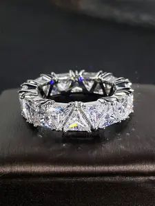 1 PC Fashion Cubic Zirconia Ring For Women For Wedding Anniversary Jewelry Gift Elegant Ring Elegant Fashion Rings