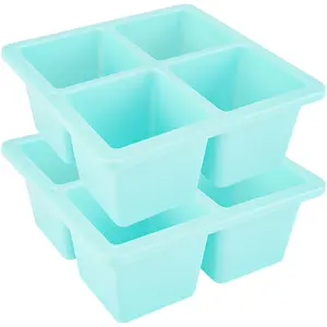 JUMBO ICE CUBE TRAY, SET OF 2, BLUE