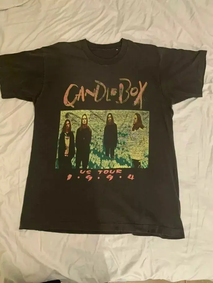 Vintage Candlebox Us Tour 1994 Short Sleeve Black Men S-5XL T-Shirt For Fans