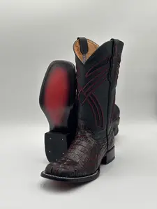 Boot-Black Cherry Gator