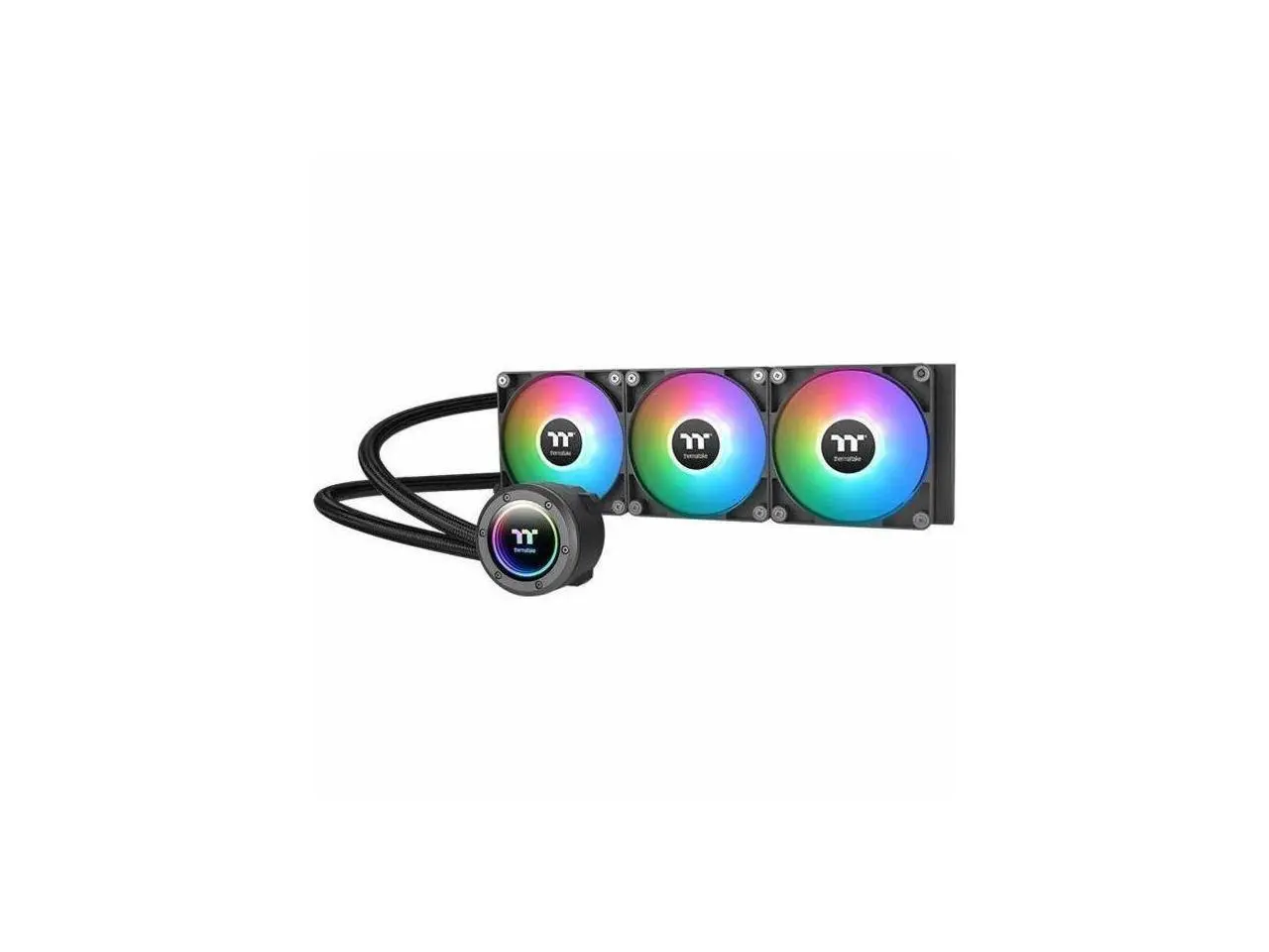 Thermaltake TH360 ARGB Sync V2 CPU Liquid Cooler/AlO Liquid Cooling /Fan 120mm*3/PWM 500~2000 RPM/Mirror Waterblock/MB ARGB Sync Control, CL-W362-PL12SW-A