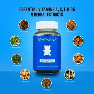 BEARVANA Gummies - Women's Berry Flavored Supplement - One Month Supply - Herbal Extracts and Essential Vitamins Dietary Healthcare