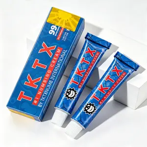 TKTX Tattoo External Cream Blue 2 Pack | Limited Edition 99% Very Strong | Tattoos | Laser Removal | Waxing | Eyebrow Threading | Cosmetic Cream 10g.