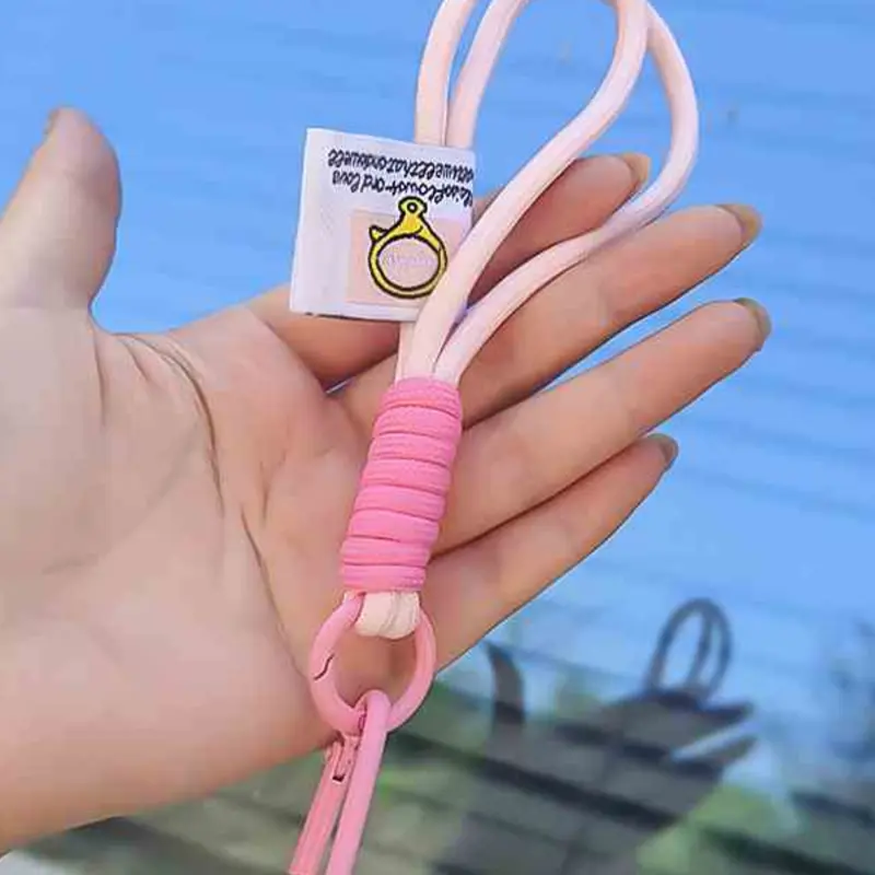 Paracord Braided Rope Keyring Woven Rope Charm Keychain, Keychain For Bags, Keychain Wristlet Strap, Carabiner Lanyards Braided Wrist Strap Charms Woven Hand Straps for Women Men, Handbag Backpack Purse, Phone Strap, Keys, Car Accessories