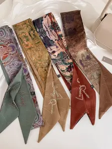 Vintage Dunhuang Scarf 2-Piece Set, Bohemian Hair Scarf, Boho Style Scarf for Women, Unique Cultural Gift for Christmas, Valentines Day & Birthday