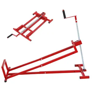 [fathers day gift]Lawn Mower Lift Jack,Lawn Tractor Lift with Manual Crank,880 Lb Capacity Foldable Riding on Lift Jack for Riding & Zero Turn Mowers, Tractors, ATVs