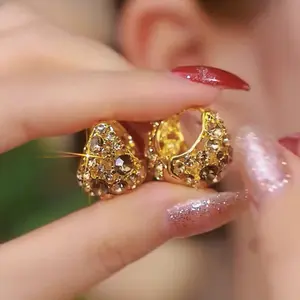 Full Diamond Cradle Earrings