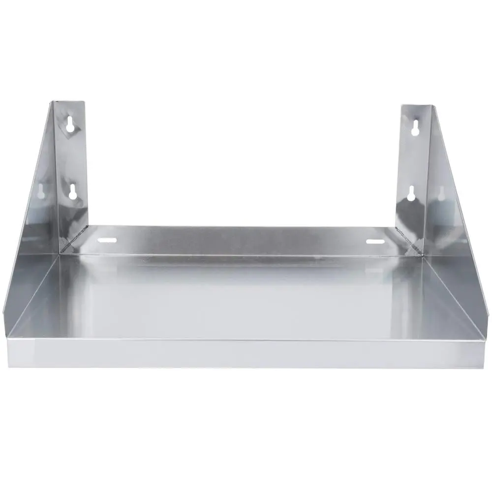 Hakka Brothers 24in x 24in NSF Commercial Wall-Mount Metal Shelf - Heavy-Duty, Corrosion-Resistant, Wipe-Clean Stainless Steel Single Unit Shelves for Commercial and Residential Use, Microwave-Fit Food Storage