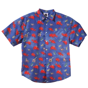 Crabs and Crack Button Up