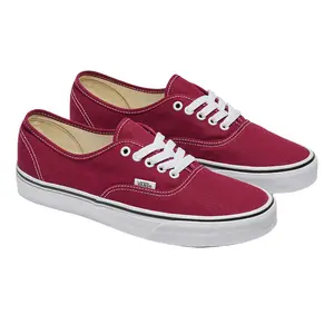VANS Authentic Color Theory Rhododendron Heritage Low-Top Lace-Up Sneaker, Men's Casual Trainer Footwear with Cotton Canvas Upper, Signature Waffle Rubber Outsoles, VN000BW5ZCF1, Shoe, Walking Shoes, Male Casual Trainers, Flat-Soled Casual Trainers