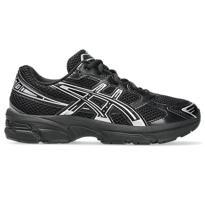 ASICS Gel-1130 Black Pure Silver Unisex Chunky Mesh Upper Running Shoes (1204A169-001), Mens/Womens Sizing, Authenticity Guaranteed, Road & Athletic Running Shoes, Comfortable Everyday Cat Trainers, Road Running Shoes