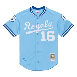 Men's Bo Jackson Light Blue Kansas City Royals 1987 Authentic Jersey