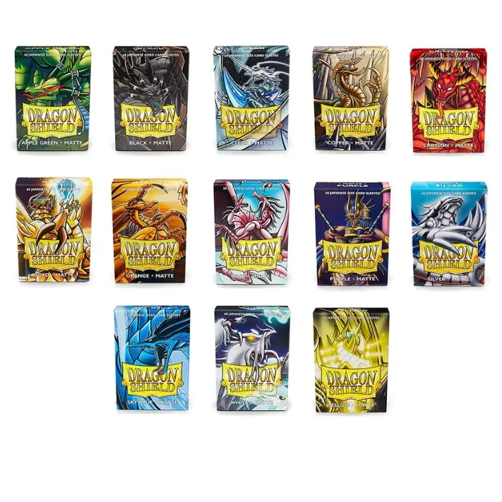 Dragon Shield Japanese-Size Collectible Card Sleeves, 60-Ct, for Hobby Items Including Booster Packs and Trading Card Box, Sealed Booster, Sleeved Booster Pack