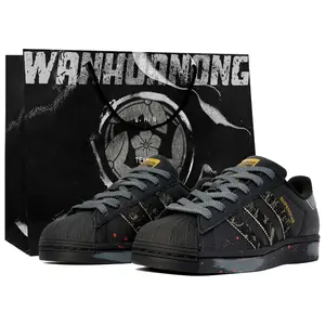 Adidas Originals Superstar Customized Low-Top Sneakers with Patchwork Design for Men and Women Trending Shoes, House White Official Shoes to Get / Maison Mihara