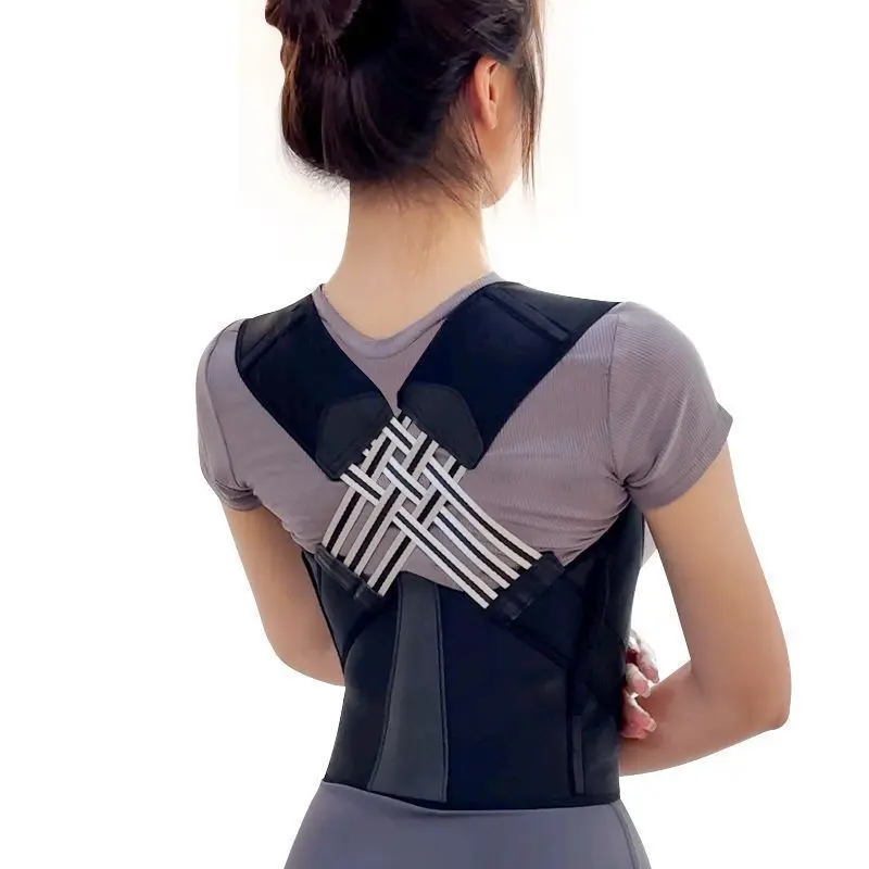 Adjustable High Support Protective Posture Corrector Brace for Men and Women - Breathable Harness for Upper Back, Shoulder Dynamic Support, Adjustable High Support Protective Gear