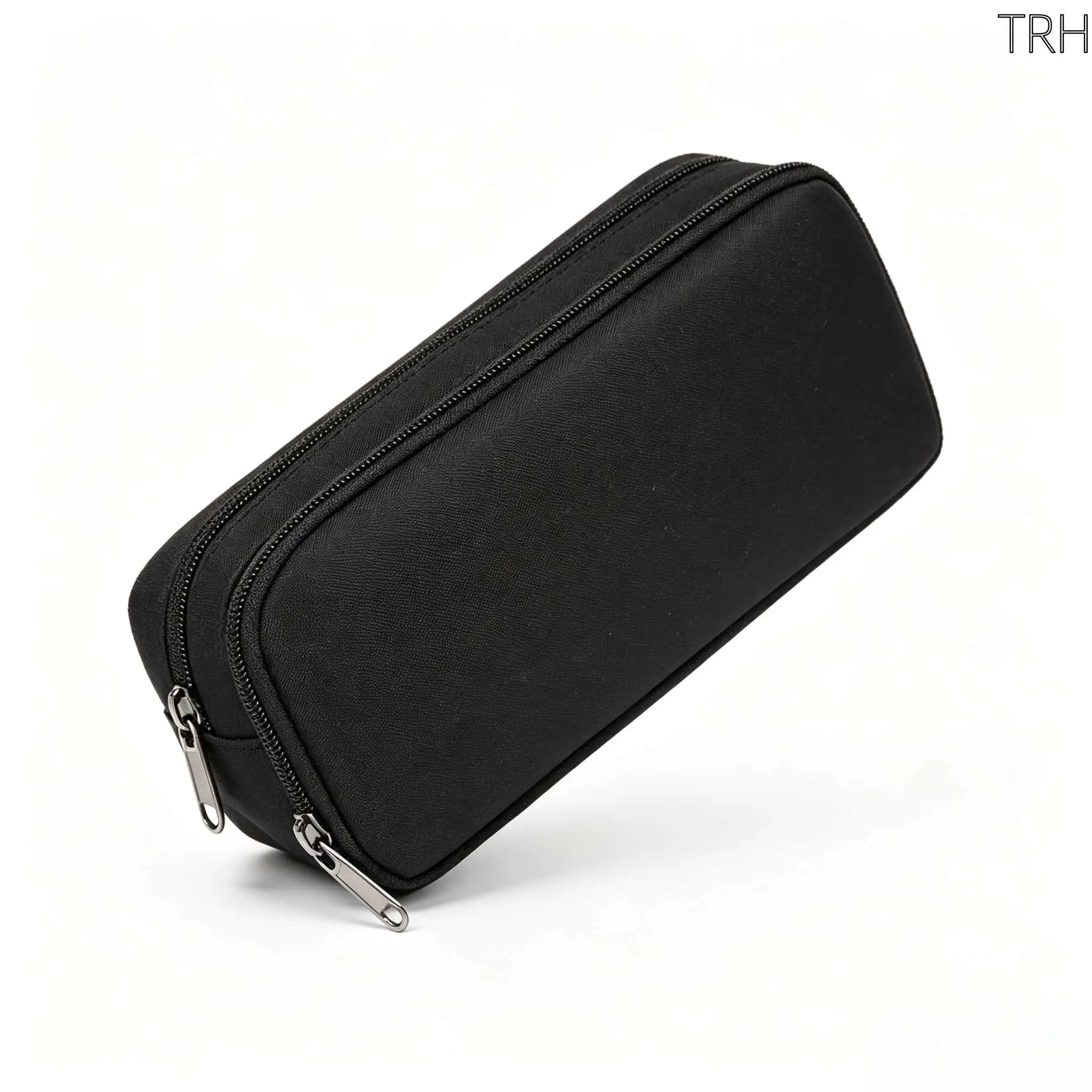 Large Capacity 3‑Compartment Pencil Case, Minimalist Solid Color Pen Bag, Durable Water‑Resistant Stationery Organizer,  Zipper Storage Case for Boys Girls Kids Teens, Perfect for Elementary Middle High School Students Daily School &  Desk Supplies