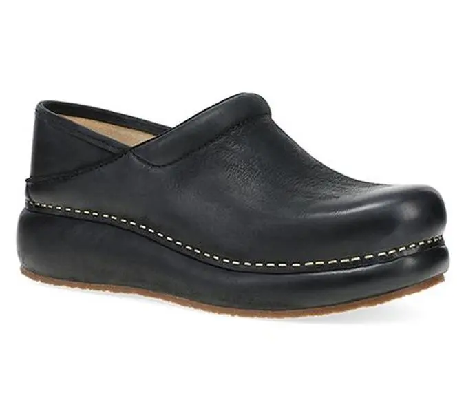 Dansko Platform Pro Black Burnished Nubuck Leather Clog Dansko Platform Pro Black Burnished Nubuck Leather Clog