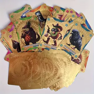 1 Box 55 Gold Cards, 55 Color Laser Base Cards, Waterproof PVC, Tung Tung Sahur, Tralalero Tralala, Schimpanssinni Bananini, Authentic Collectible Cards