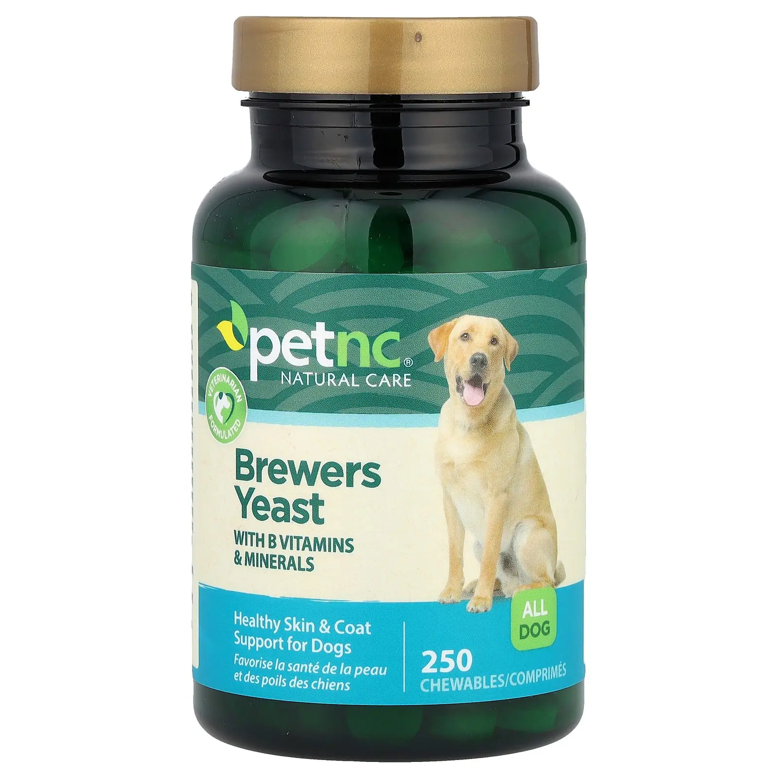 petnc NATURAL CARE Brewers Yeast, All Dogs, 250 Chewables
