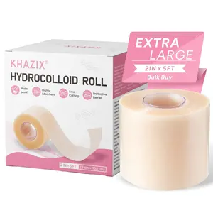 1pcs, Hydrocolloid Roll 2in×5ft, Customizable Invisible Skin Patches, Waterproof & Sweatproof for Blemishes, Heel Protection & Daily Skin Care Treatment