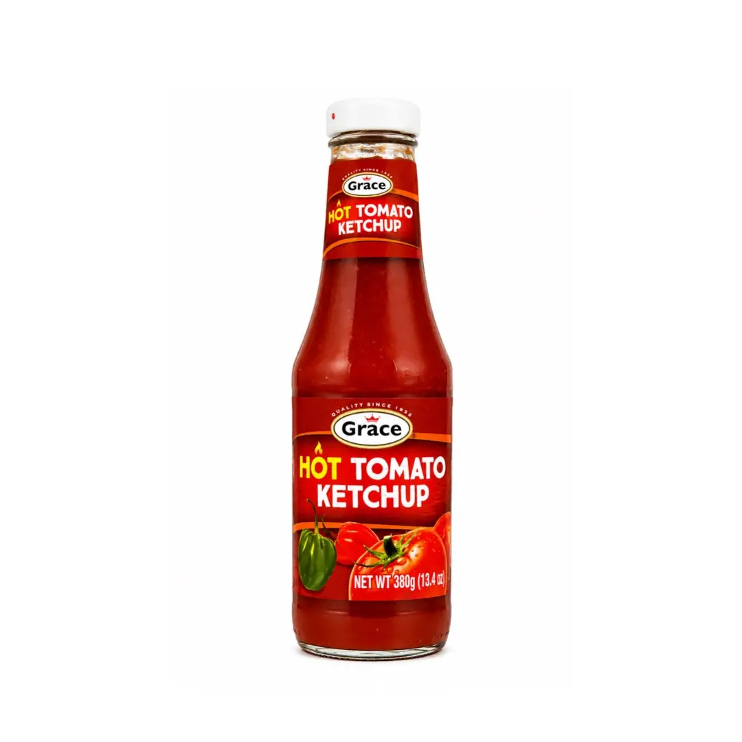 GRACE HOT TOMATO KETCHUP 13.4OZ
