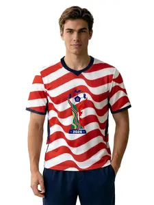 2026 World Cup USA Flag Jersey | Quick-dry mesh, trophy print to rep your team all tournament long!