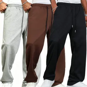 3-Pack Men’s Comfortable Casual Trendy Drawstring Sweatpants — Soft, loose fit wide-leg pants; a versatile everyday option for streetwear and home wear
