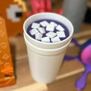 Double Cup Cosplay jar Capacity Screw Top Design Simple Functional Storage Organiser for Small Items - Bottles